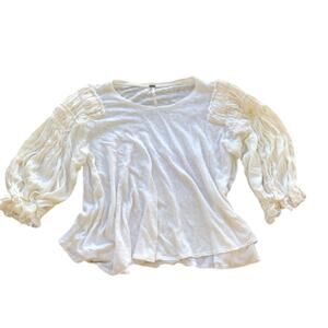 Free People Bubble Sleeve Top